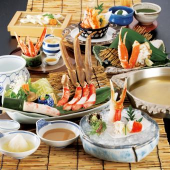 Limited time offer: Extra large crab shabu-shabu banquet [Shirayuri] 7 dishes total 16,500 yen (tax included)