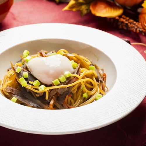 おおいた和牛のだし炊き"Sukiyaki"パスタ