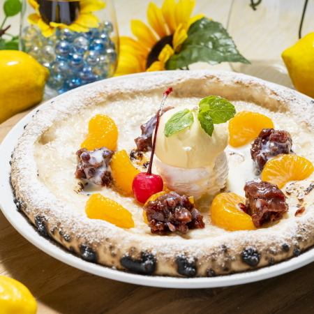 バニラアイスをのせた真夏の"しろくま"ピッツァ