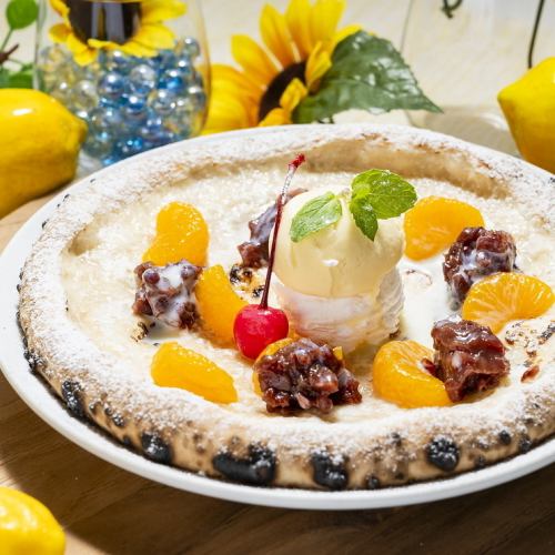 バニラアイスをのせた真夏の"しろくま"ピッツァ