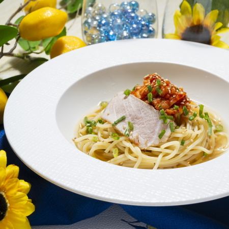 韓国風冷麺パスタ