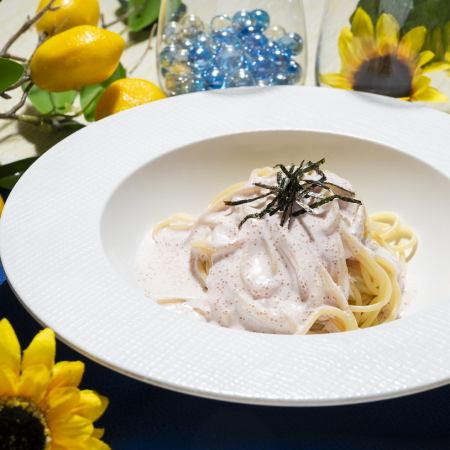 ひんやり明太クリームパスタ