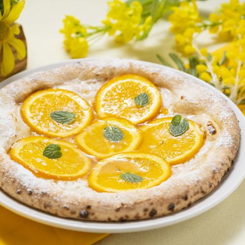 【期間限定メニュー】オレンジと蜂蜜のピッツァ・シチリアーノ