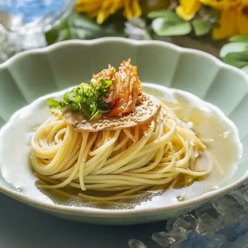 【期間限定メニュー】韓国冷麺風パスタ