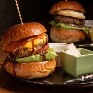 【120分飲放題付】バーガー屋の作るパーティーコース全8品 5000円(税込) ※7名様以上で貸切確約