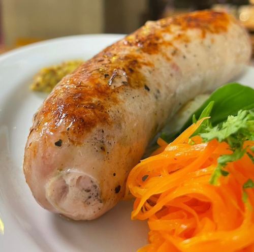 One millet-maru pork sausage from Kinjo Shoten