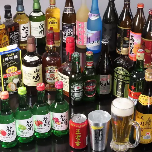 【贅沢乾杯】単品飲み放題◆ビール・サワー・中国酒・カクテルなど充実のラインナップを2時間たっぷり堪能!