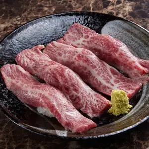 Wagyu seared beef sushi
