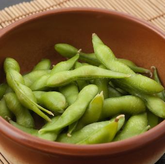 Morning-picked edamame