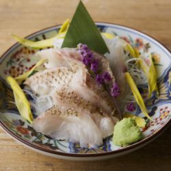 Salt-grilled sea bream and frosting