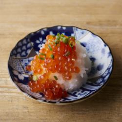 Grated salmon roe