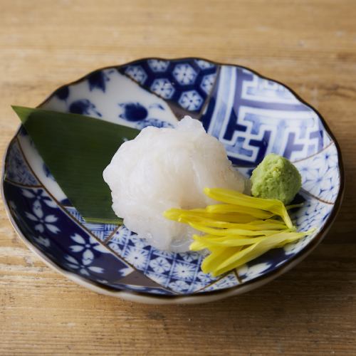 White shrimp sashimi