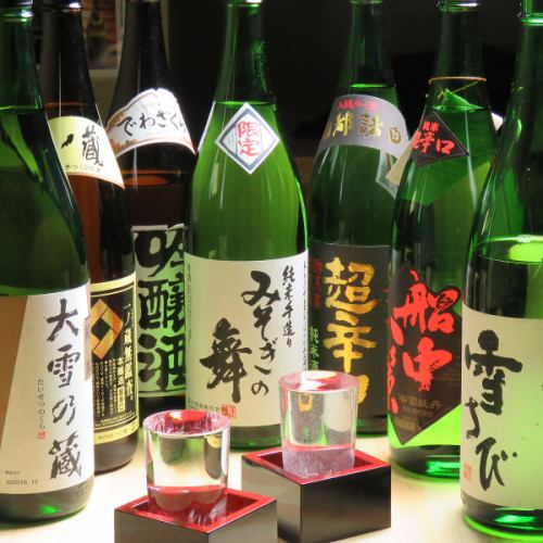 Selected Wine selection sake! I will enjoy shochu and Japanese sake ♪