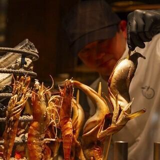 遠赤外線で厳選食材を焼いた、ふっくら&旨味が詰まった原始焼き