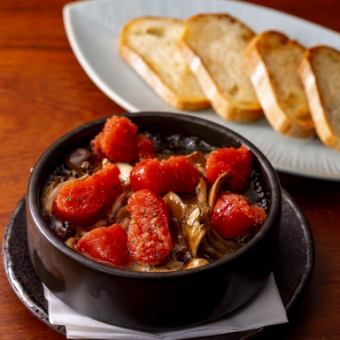 明太子ときのこ色々アヒージョ