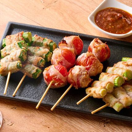 秘伝の辛みそで味わう!こだわりの絶品串焼き♪