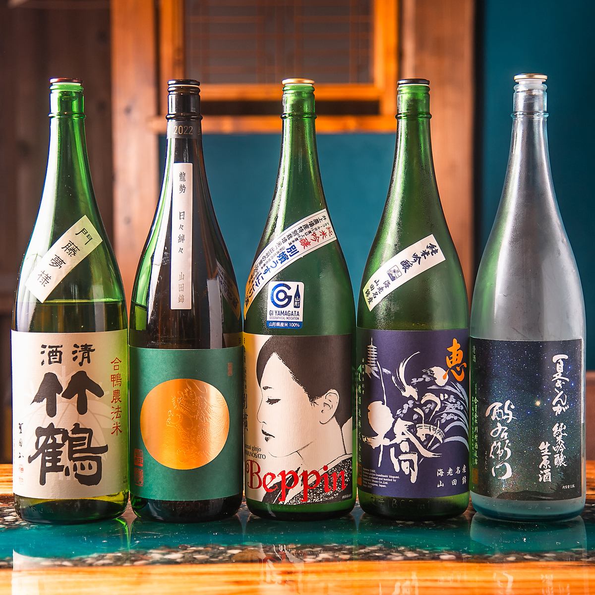 和食料理と相性の良いお酒を取り揃えております。