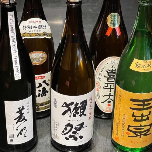 We have a lot of local sake from Kyushu