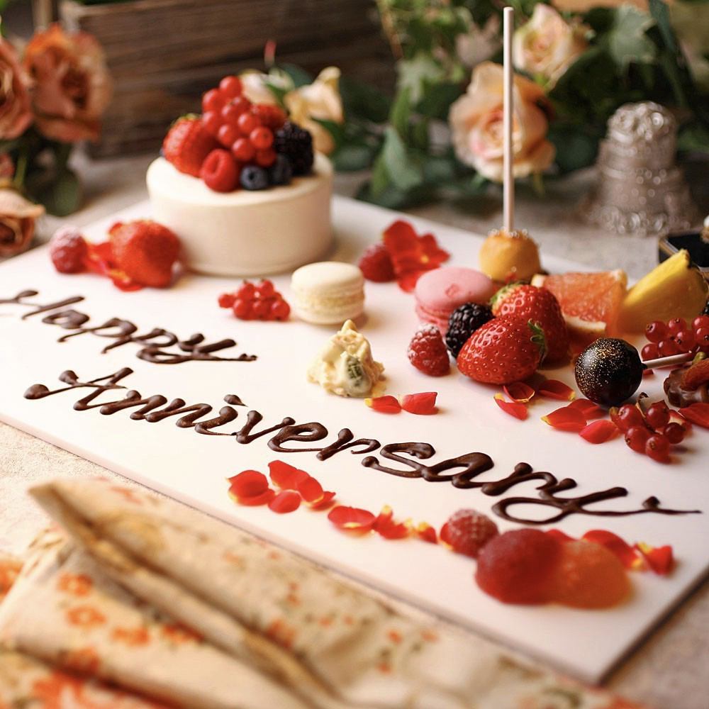 誕生日&記念日に！メッセージ付きデザートプレート無料贈呈♪