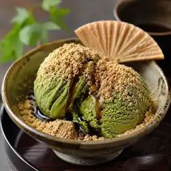 きなこたっぷり抹茶アイス