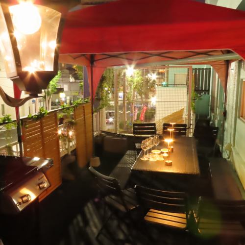 開放感あふれるテラス席◎