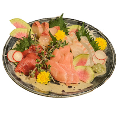 Luxurious local fish sashimi platter