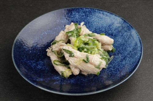 Chicken Neck Meat with Spring Onions