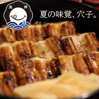 『料理と飲み放題付き』夏の味覚『季節のお刺身と天ぷら、刻み穴子の炊き込み土鍋ご飯』