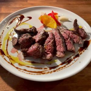 アンガス牛のステーキ