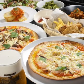Monday to Thursday only ◆ Great value for a drinking party! Frites platter, pizza of the day, pasta, and 6 other dishes 2980 yen ⇒ 1980 yen