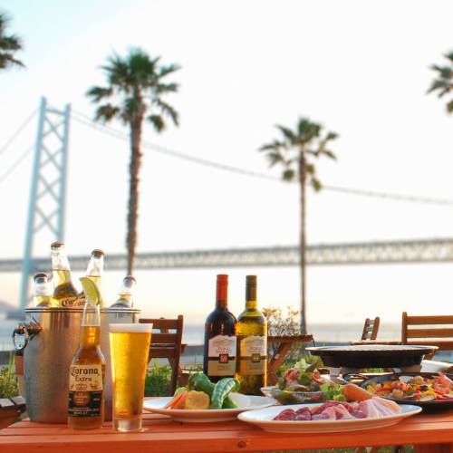 「【淡路牛×絶景オーシャンビュー】飲み放題付きBBQプラン