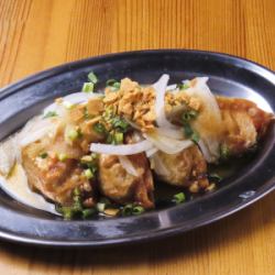 Garlic soy sauce dumplings