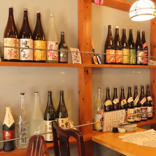 ズラリと並ぶ焼酎に圧巻!