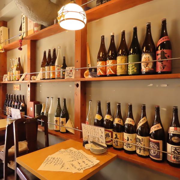 28種超えの焼酎ラインナップ