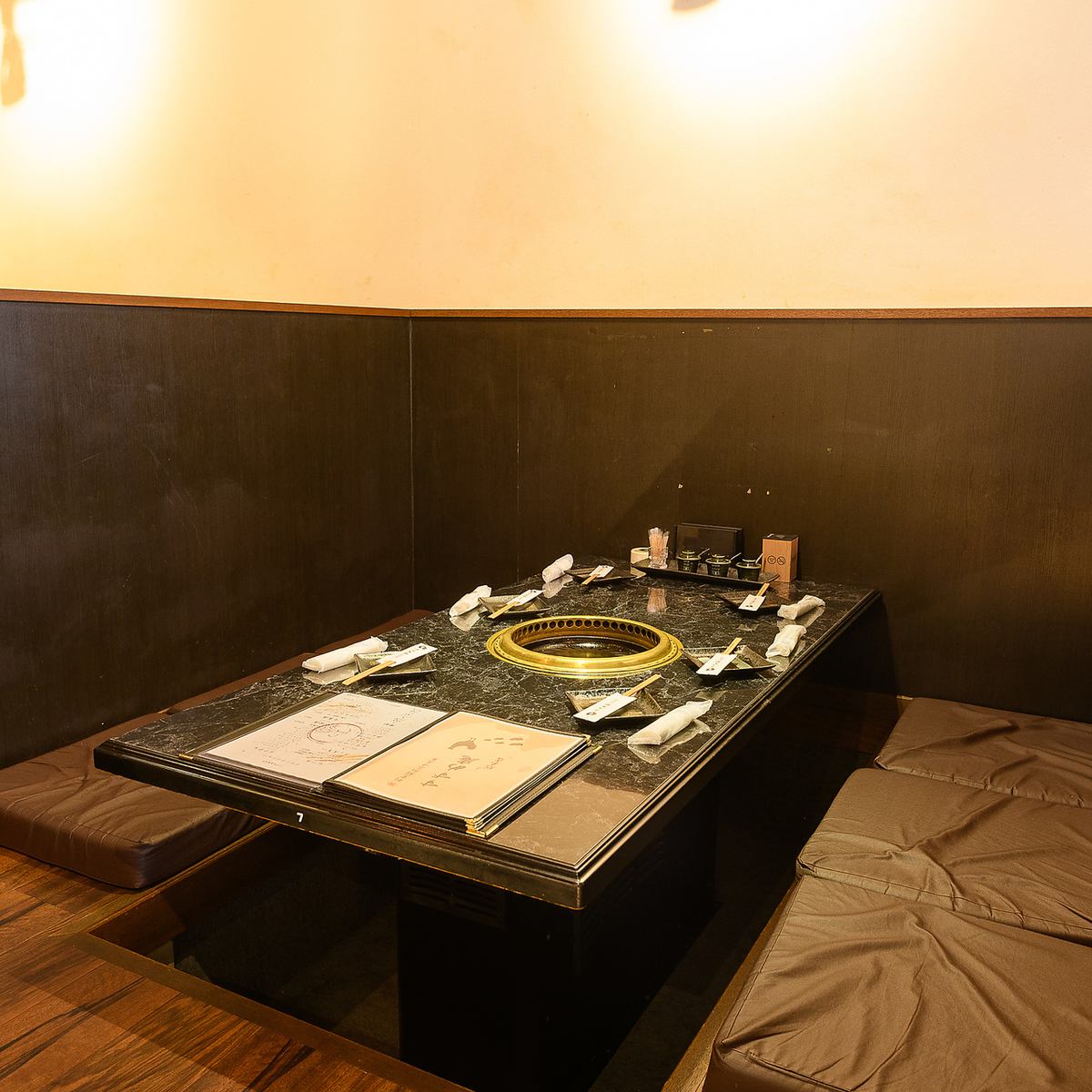 It is also possible to remove the partitions of the tatami room depending on the number of people.