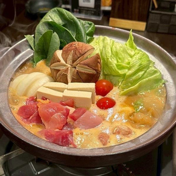 【新登場！】濃厚エビ白湯鍋