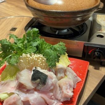 ふく刺し・ちり鍋コース（二人前より）