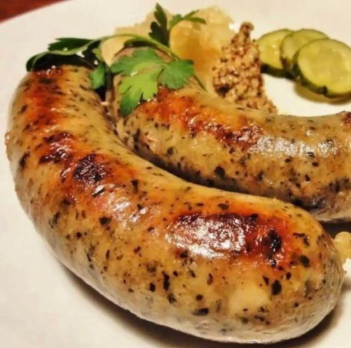 Extra thick herb sausage