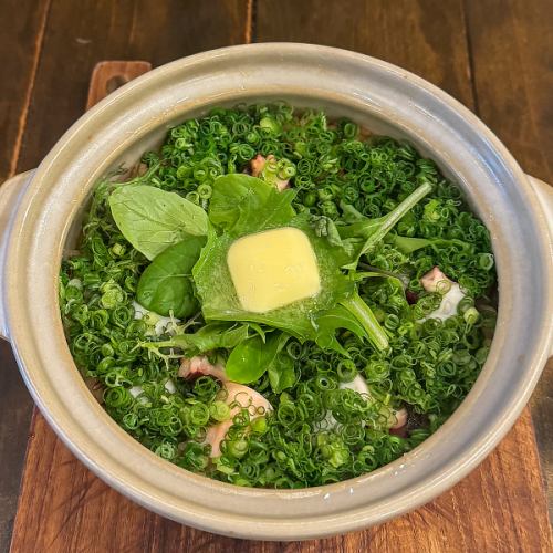 土鍋のタコ飯バターご飯