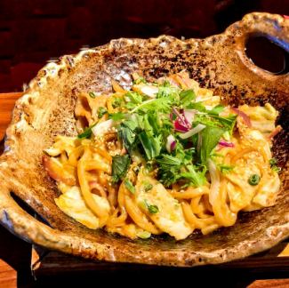 しあわせバター醤油の焼きうどん