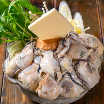 牡蠣鍋5,500円コース ＋2000円で飲み放題平日無制限 (土日・祝・祝前日は２時間)