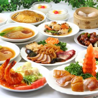 週六、週日、假日限定！「中式158菜自助餐」+魚翅、鮑魚、蝦料理5,038日元→3,828日元