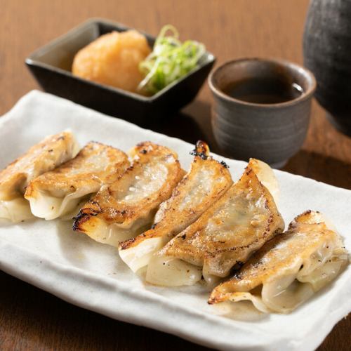 九条ネギの焼き餃子