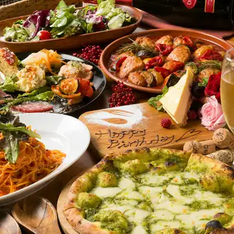 【120分飲放付 】日～木サプライズプレート付★カジュアルコース！全5品 4800円→4500円
