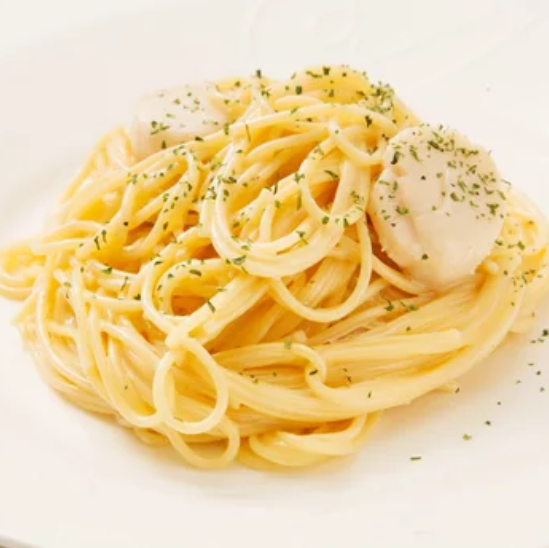 ホタテのクリームパスタ