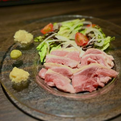 Seared domestic chicken thigh