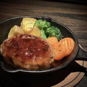 100% beef Japanese style hamburger