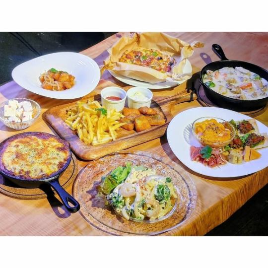 【ご宴会にオススメ♪】ドリンクの種類増！ボリューム満点◎飲み放題付コース5,000円（税込）