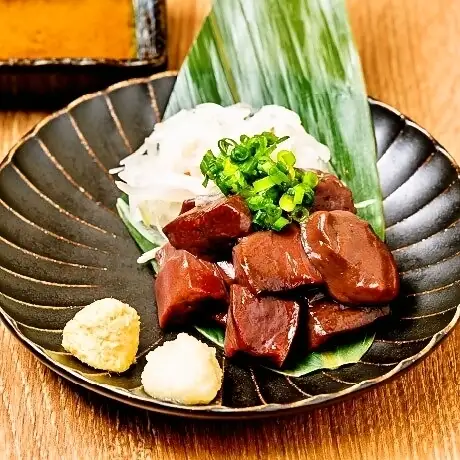 【肝】馬レバー　塩とごま油で