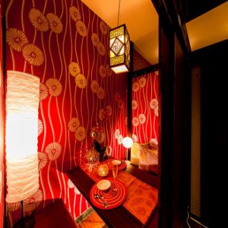 Each room has a different wallpaper, so it's fun♪